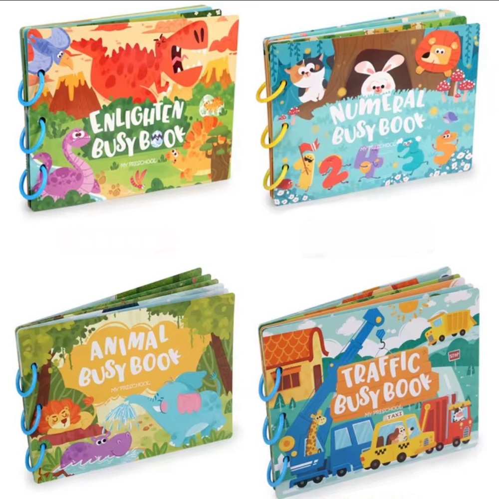 Busy Book Set - Colorful Educational Toys for Kids